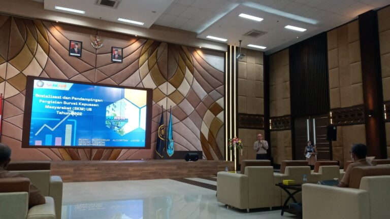 Sosialisasi & Pendampingan Pengisian Survei Kepuasan Masyarakat (SKM) UB Tahun 2022